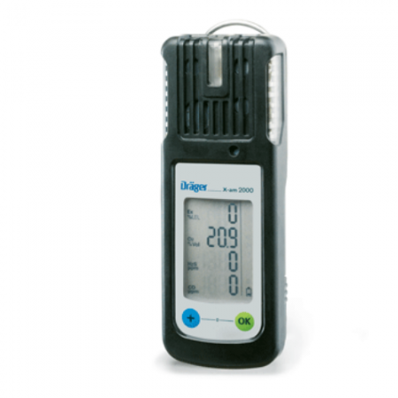 Draeger X-AM 2000 Gas Detector & charger FL/O²/H²S/CO Rental